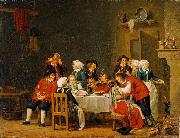 Pehr Hillestrom Convivial Scene in a Peasant Cottage Spain oil painting artist